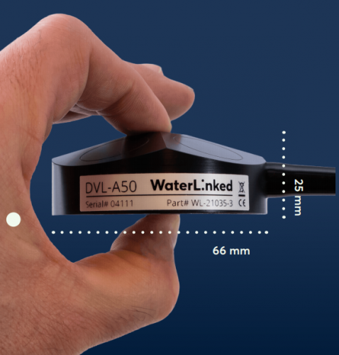 Water Linked緊湊型聲學多普勒計程儀DVL
